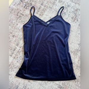 Old Navy Blue Velvet Fitted Camisole